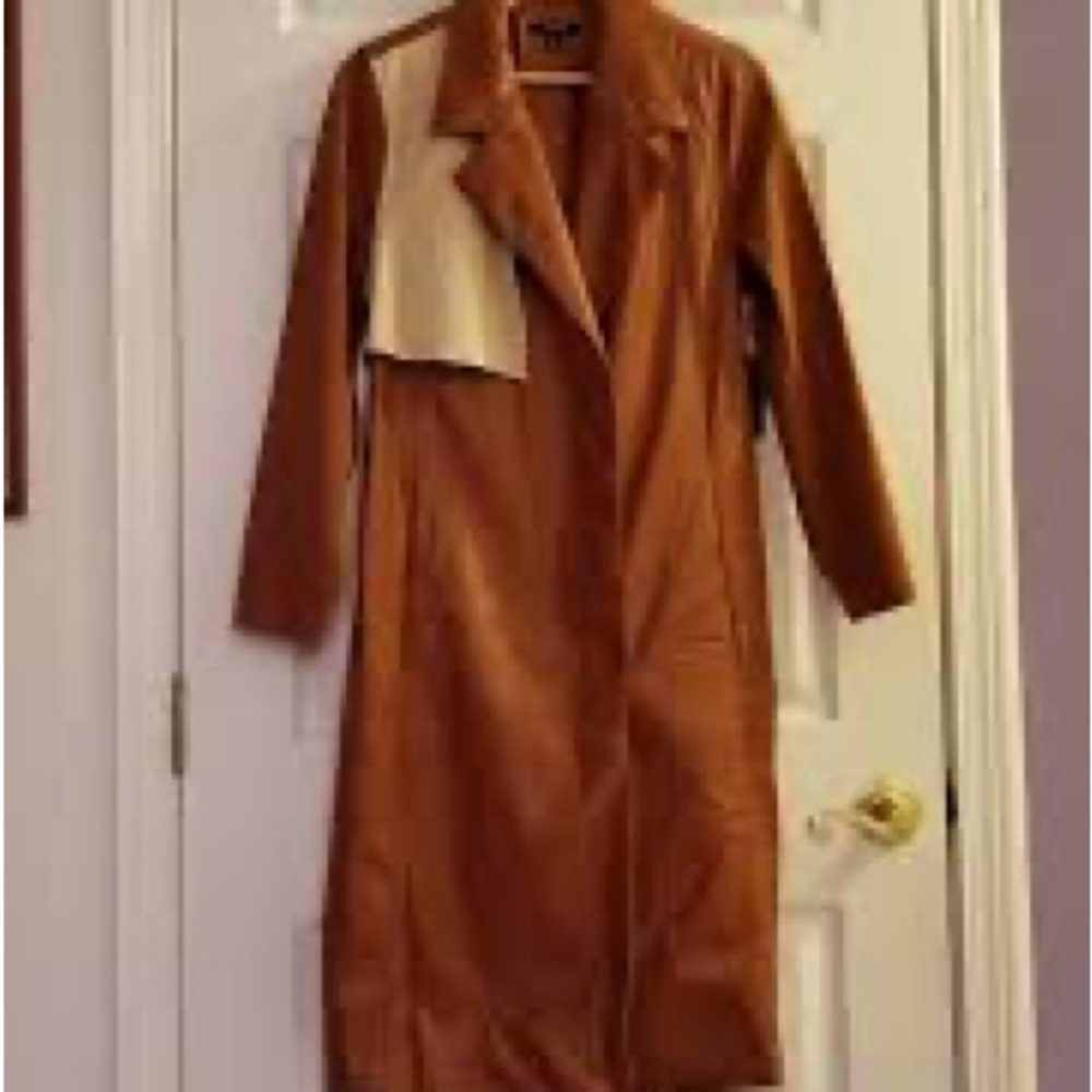 Brown Double-Breasted Trench Coat